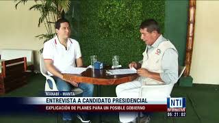 Entrevista Andrés Arauz en Oromar Tv