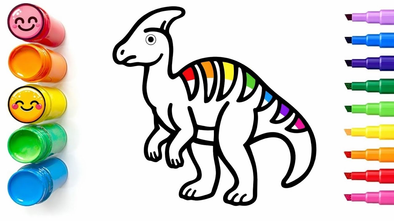 How to Draw a Dinosaur | Easy Step by Step Drawing