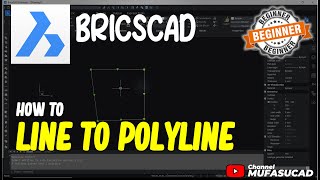 BricsCAD How To Line To Polyline