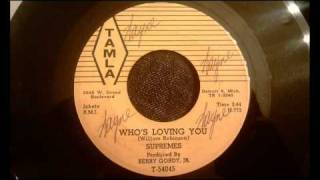 Supremes - Who's Loving You - Rare Early Motown Doo Wop / Soul Ballad chords