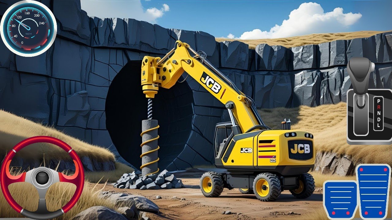 🚇 Tunnel Drilling Simulator | Mega Construction Tunnel Boring Machine Gameplay