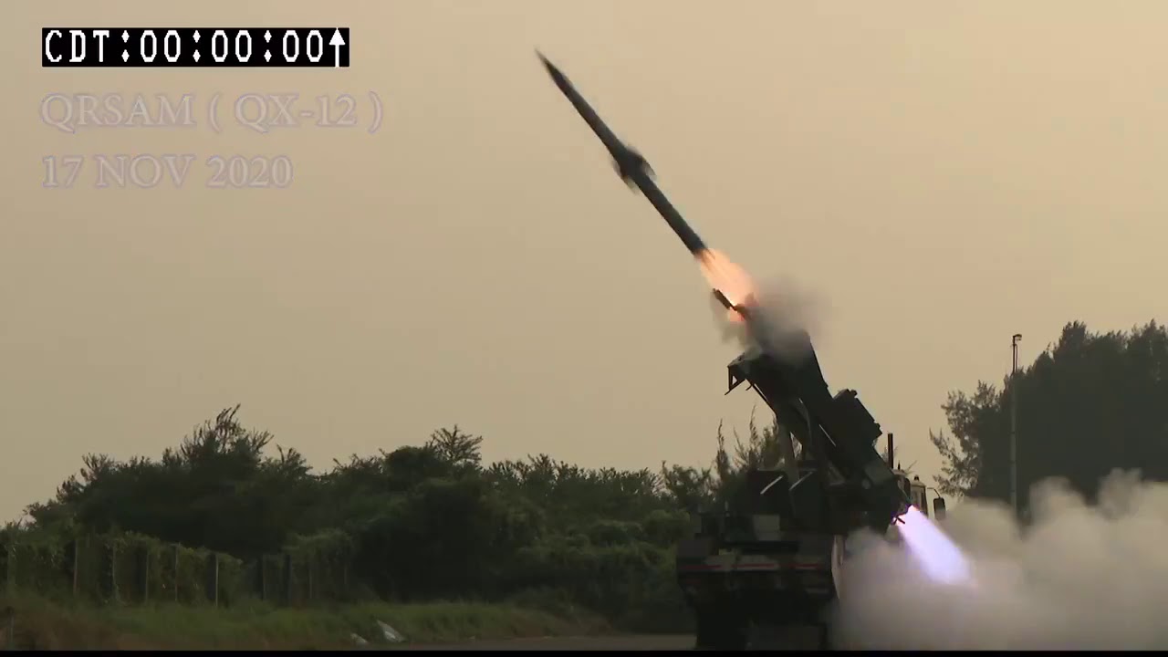 Quick-Reaction Surface to Air Missile QRSAM Test 17 November 2020