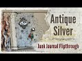 Antique silver junk journal flipthrough  sold