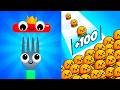 Fork N Sausage vs Food Run || Epic GOAT Gameplay🔥Max Funny Moments Walkthrough (Android, iOS) EP 422