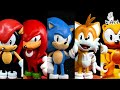 Create sonic mania collection with clay  sonic tails knuckles mighty ray kiart