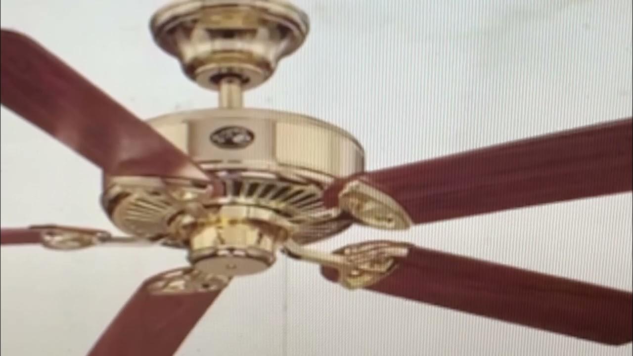 Hampton Bay Farmington (Polished Brass) Ceiling Fan YouTube