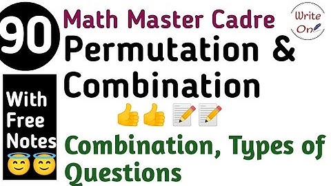 Permutation and Combination for Math Master Cadre 2022 |Chapter - 18 |Master Cadre| Full Coaching