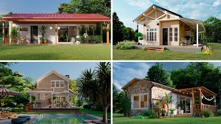 Planos de CASAS DE CAMPO sencillas y bonitas | 4 Casas de campo diferentes