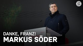 Markus Söders Rede zu Franz Beckenbauer
