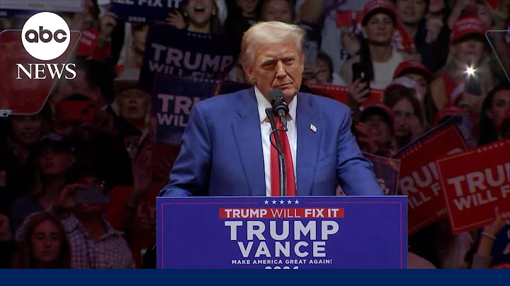 Trump holds rally at Madison Square Garden