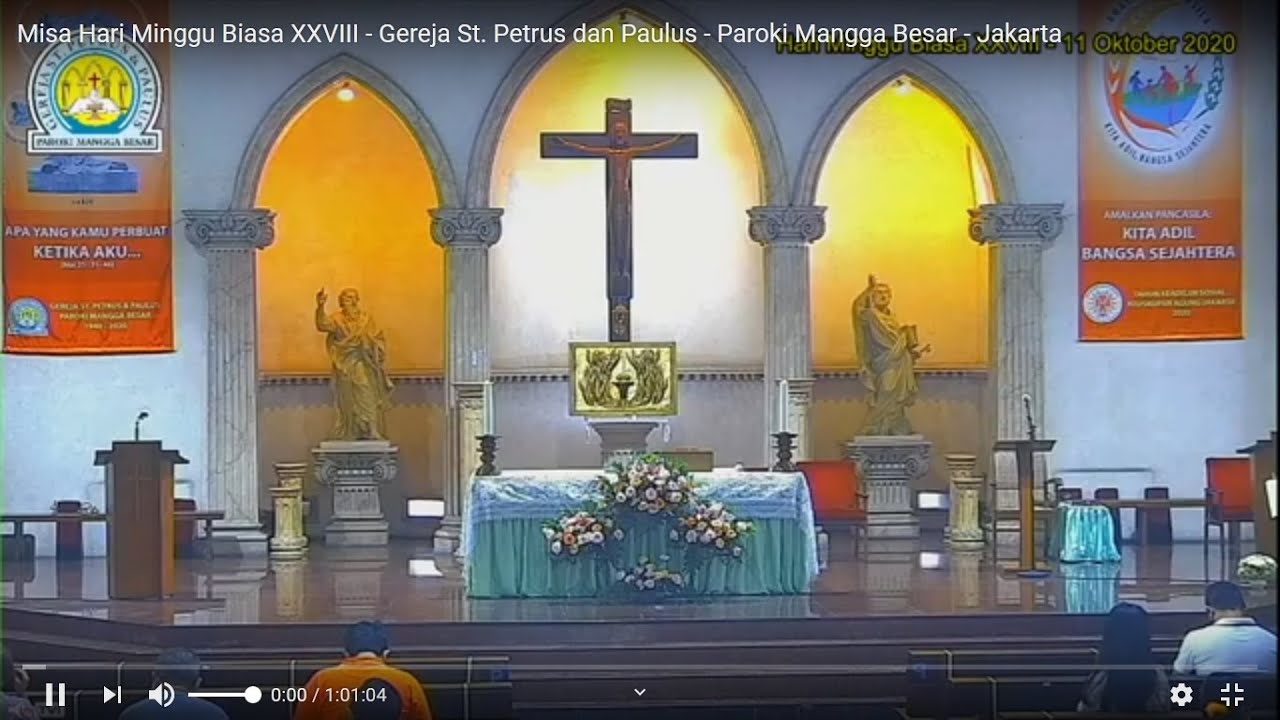 Misa Hari Minggu Biasa XXVIII Gereja  St Petrus dan  