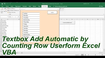 Textbox Auto Add on userform Excel VBA