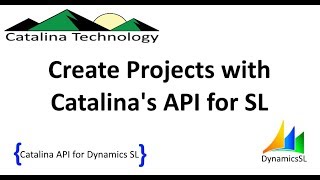 Catalina's API for Dynamics SL Projects