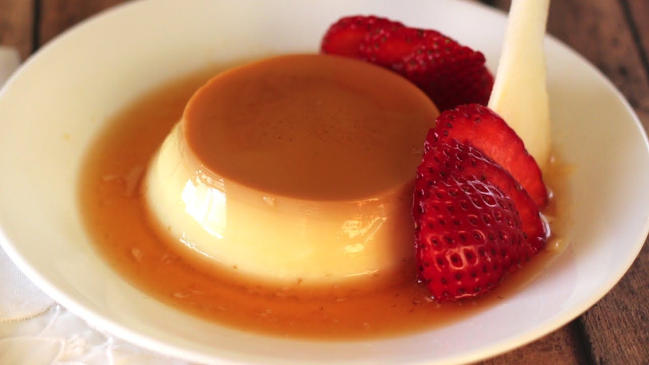 Bánh flan dừa (Coconut crème caramel, coconut caramel custard) - YouTube