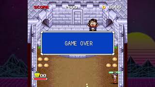 Zig Zag Cat: Ostrich Club mo Oosawagi da (JP) - Game Over (SNES) screenshot 2