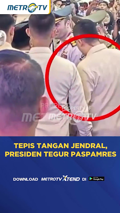 Tepis Tangan Jenderal, Presiden Tegur Paspampres #shorts