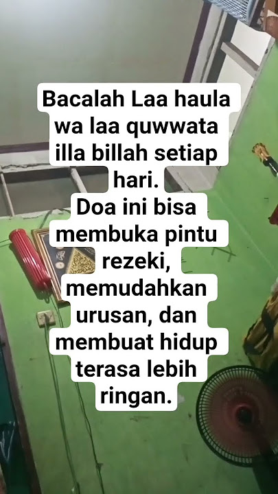 Read 'Laa haula...' every day. Your sustenance will be smooth 🤲#dhikrpagi #prayer