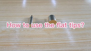 How to use the hotfix applicator / bedazzler flat tips?