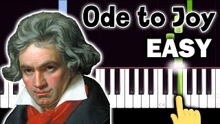 Beethoven - Ode to Joy - EASY Piano tutorial