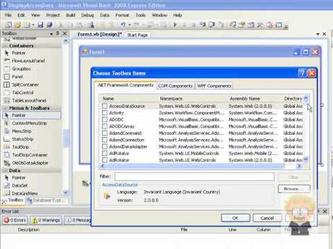 5.6  Integrating Access and VB (1) - Displaying Data