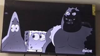 The SpongeBob SquarePants Movie Struggling For A Goofy Goober Reversed(2004 HD)