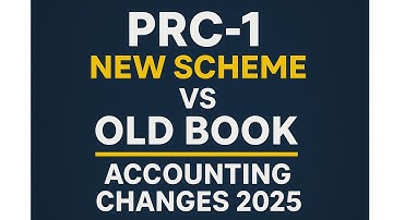 PRC-1 Accounting Changes 2025 || What’s New? What’s Removed?