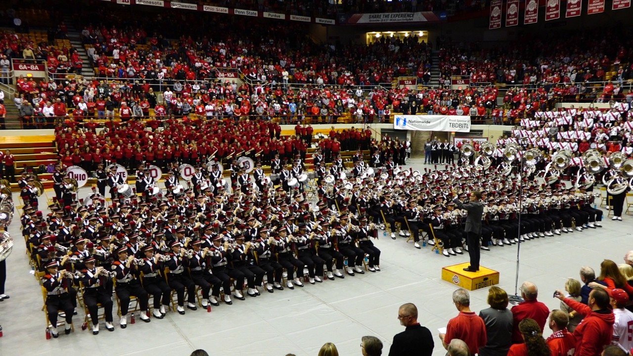 Ohio State Marching Band Campus Chimes and Carmen Ohio at Skull Session 11 05 2016 OSU vs NE
