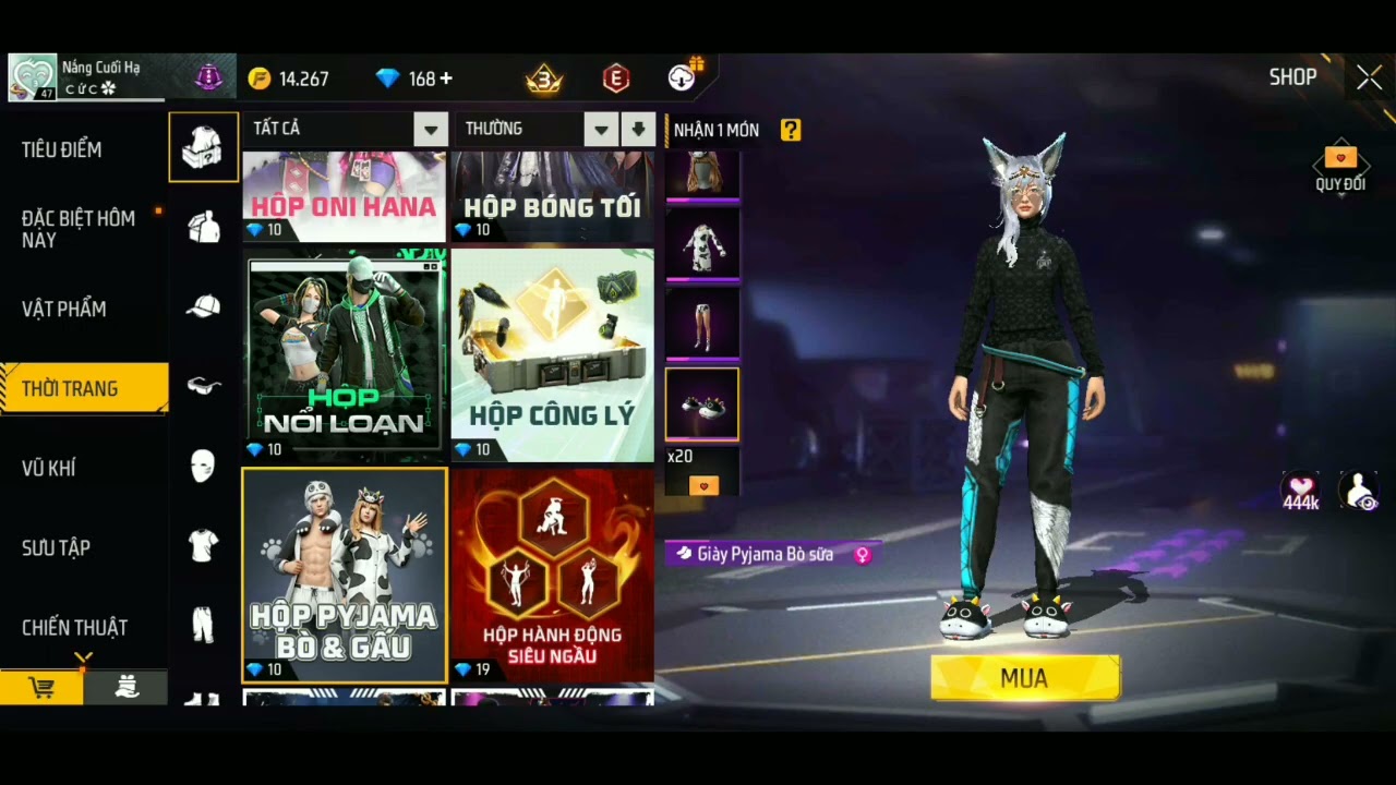 Free Fire | Săn bộ pijama cùng Ngwnaa 🎀😝 , tui săn hết 1080kc nha mấy bà 💖