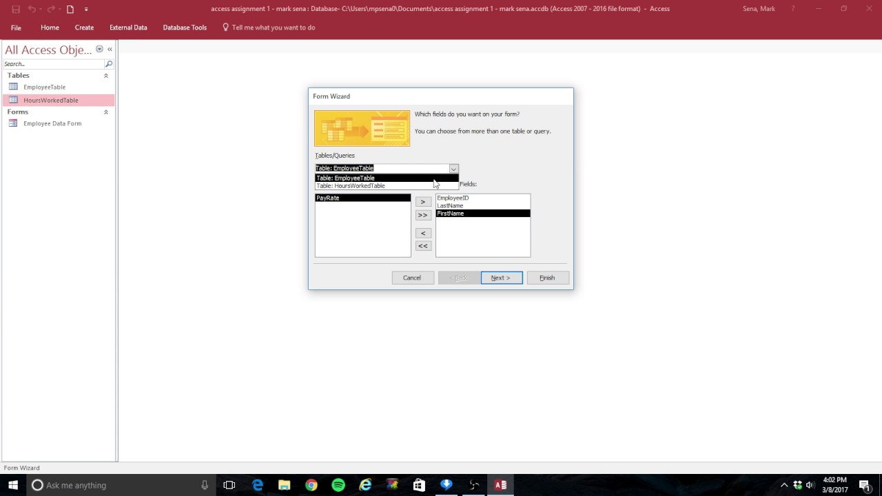 access part 3 - create data entry forms - YouTube