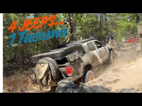 My Tacoma vs 4 Built Jeeps at Uwharrie… Can It Keep Up?
