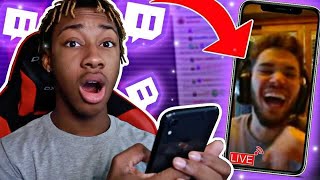 Adin Ross REACTED to my TikTok on Stream.. **THEN THIS HAPPENED**