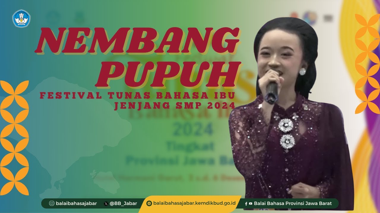 Pemenang Harapan I Nembang Pupuh Kategori Putri Jenjang SMP, FTBI Jawa Barat 2024