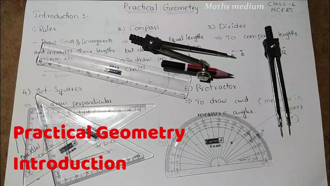 Cbse Practical Geometry Practical Geometry-Introduction-Class 6-ncert - YouTube