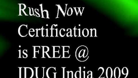 FREE DB2 Certification @ IDUG India 2009