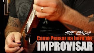 Como pensar na hora de improvisar - Free Backing Track Em - Guitar Solo chords