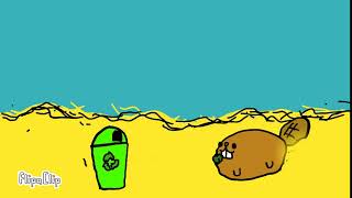 Throw trash in the garbage!