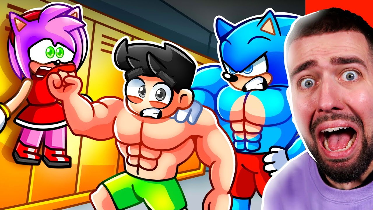 Je SUIS SUPER MUSCLÉ Donc plus personne peut HARCELER AMY sur ROBLOX ! 💪