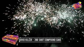 COVID Killer By Big Shotter Fireworks - 280 Shot Compound  Cake #cakefireworks #fireworks