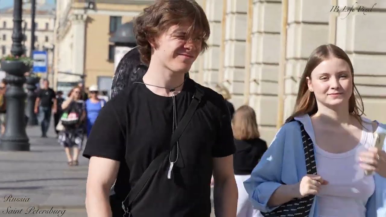 🔥❤️‍🔥Hot Girls and Hot Evening Life in Russia S.Petersburg Walk Сity Tour, Russian Girls & Guys❤️‍🔥