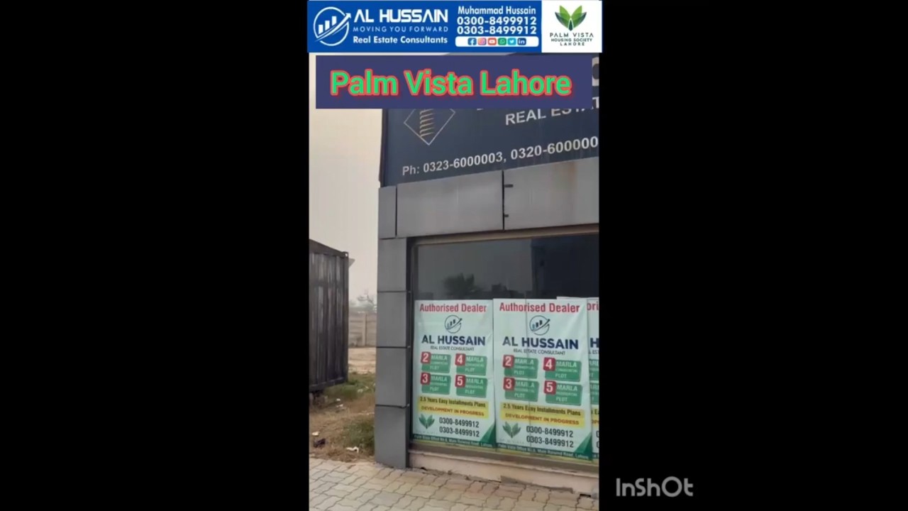 Palm Vista Housing Society Raiwind Road Lahore development update on 30th January 2025 