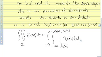 Calc III 2018 14.6 Triple Integrals and Applications