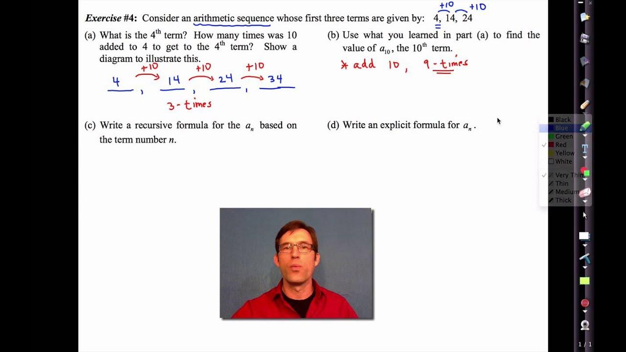 In terms of given the. First term of the sequence. sequence 5 grade algebra.