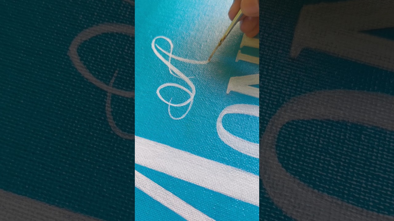 A letter english calligraphy tutorial | How to write stylish A font 