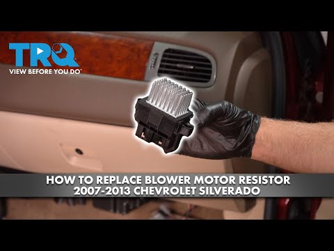 Chevy Silverado 2007-2013 vs 2014-2021 blower motor resistor location diagram comparison