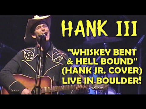 ☠︎ 𝐇𝐀𝐍𝐊 𝐖𝐈𝐋𝐋𝐈𝐀𝐌𝐒 𝐈𝐈𝐈 ☠︎  "Whiskey Bent & Hell Bound" (Hank Jr. Cover) Live 1/29/02  Boulder, CO