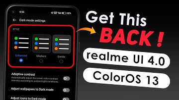 Get "Enhanced" Dark Mode STYLE on Realme UI 4.0/ColorOS 13 [No Root]