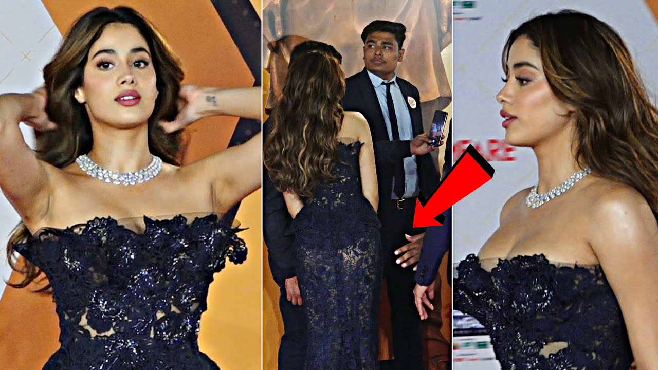 Janhvi Kapoor Looks Sizzling H0T In Black Bodycon Dress At Filmfare Awards 2024 | Daily Culture