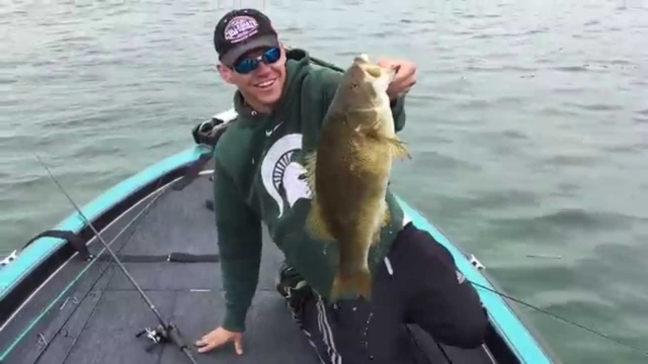 Giant Smallmouth Bass at Portage Lake, Michigan YouTube