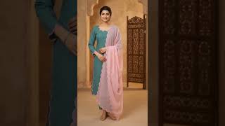 Thread work suit design🥰#suit #punjabisuitdesign #knittingdesign #ai #aivideo