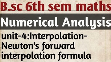 Bsc 6th sem maths||Newton